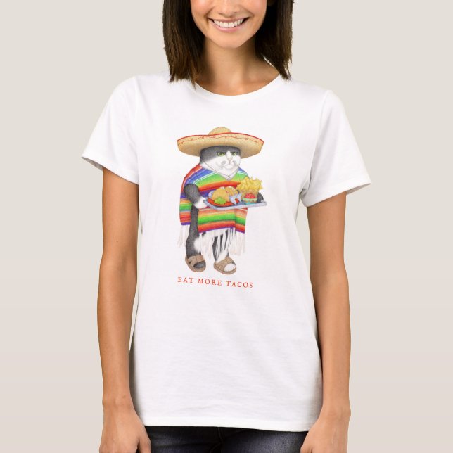 Camiseta WENDELITO come mais tacos T-Shirt feminina (Frente)