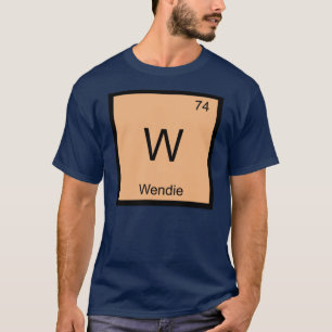 Camiseta Wendie Nome Química Elemento Tabela Periódica