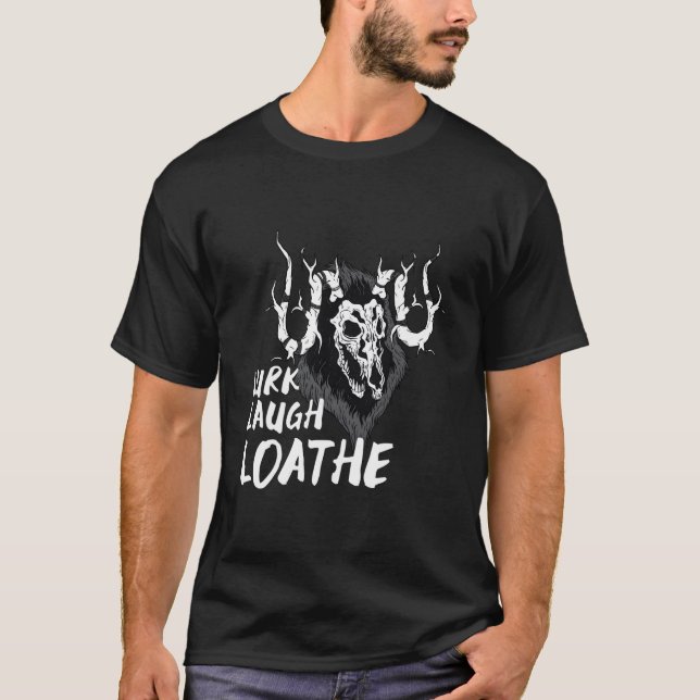 Camiseta Wendigo Lurk Laugh Loathe (Frente)
