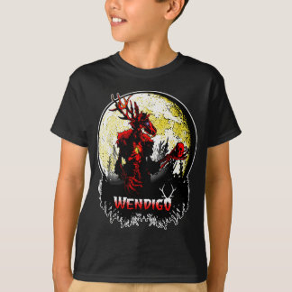 Camiseta Wendigo; Novo monstro Skinwalker Cryptid Mau Horro