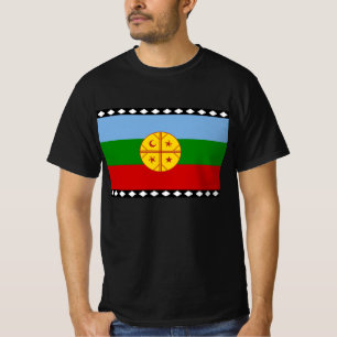 Camiseta Wenufoye - Bandeira dos Mapuches - Bandera Mapuche