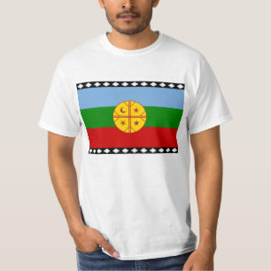 Camiseta Wenufoye - Bandeira dos Mapuches - Bandera Mapuche