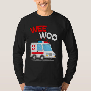 Camiseta Weo Ambulance AMR. EMS EMT Emergência paramédica