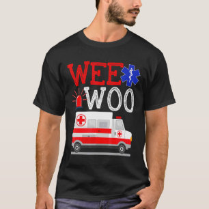 Camiseta Weo Ambulance AMR. EMS EMT Emergência paramédica