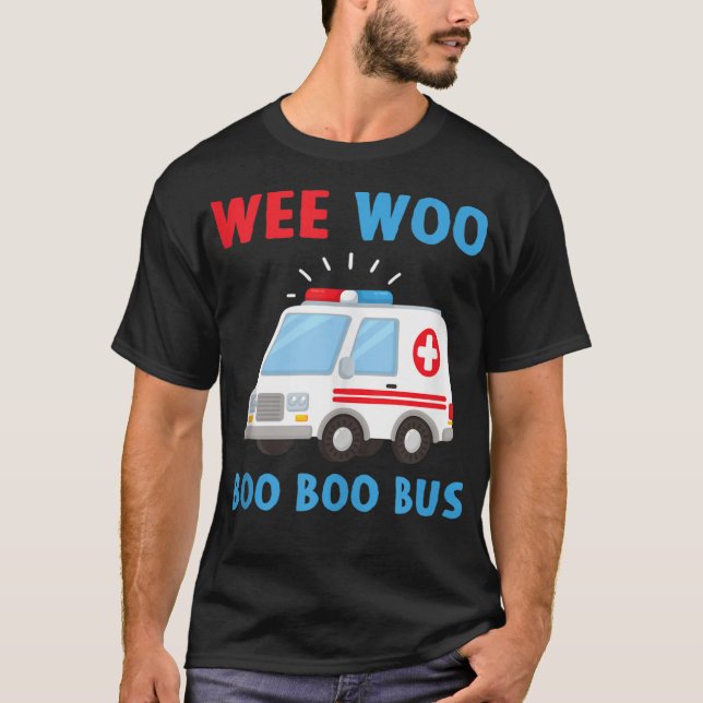 Camiseta Weo Boo Boo Ambulance EMS EMT Parame (Frente)