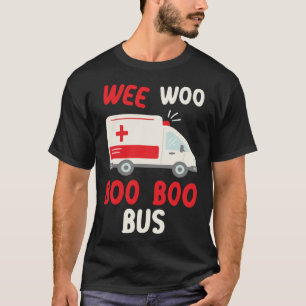Camiseta Weo Boo Boo Bus Saúde paramédico