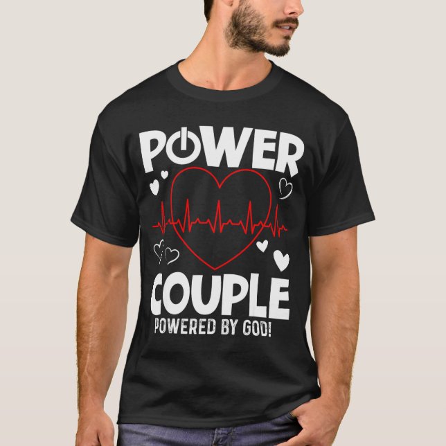 Camiseta Wer Couple Christian Couples Matching Valentines  (Frente)