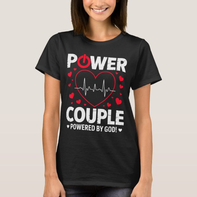 Camiseta Wer Couple Christian Couples Matching Valentines D (Frente)