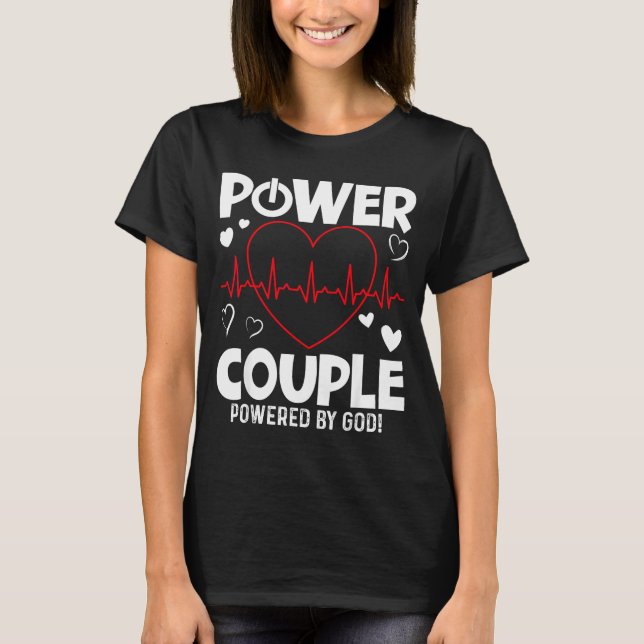 Camiseta Wer Couple Christian Couples Matching Valentines D (Frente)