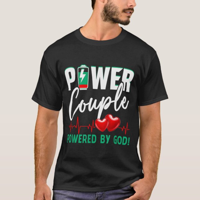 Camiseta Wer Couple Wered-by God Christian Couples Valentin (Frente)