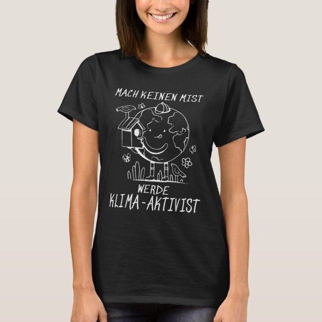 Camiseta Werde Klimaaktivist Clima do Aquecimento Global (Frente)