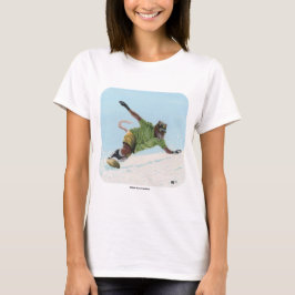 Camiseta Wererat Snowboarder Sports Fantasy Art T-Shirts