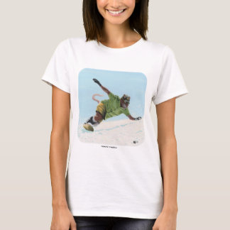 Camiseta Wererat Snowboarder Sports Fantasy Art T-Shirts