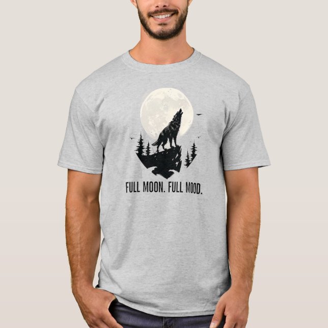Camiseta Werewolf. Cheio Moon Mood (Frente)