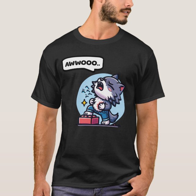 Camiseta Werewolf. Engraçado (Frente)