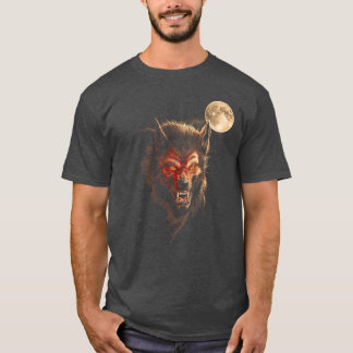 Camiseta Werewolf Moon Horror Howl Wolf Halloween Creature 