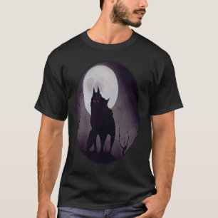 Camiseta Werewolf Moon Night Horror Full Moon Assustadora M