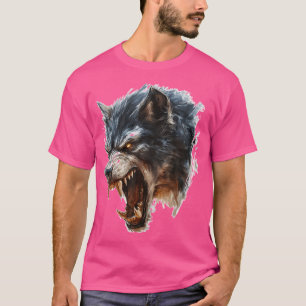 Camiseta Werewolf Mythical Motif Fantasy Illustration Werew