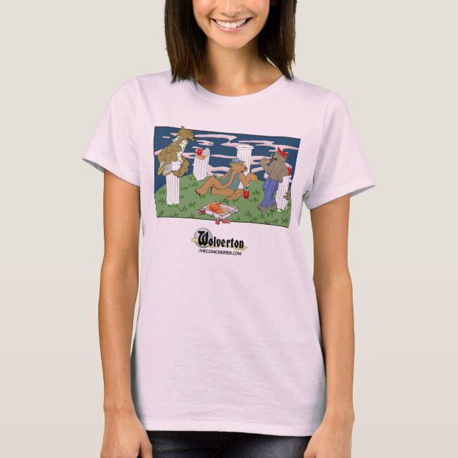 Camiseta Werewolves Havin Pizza (Frente)