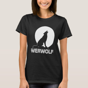 Camiseta Werwolf Ou Lobo Na Lua Cheia Eles Gritam E Caçam