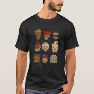 Camiseta Wes Anderson Hats Trending Tshirt Dom Cl