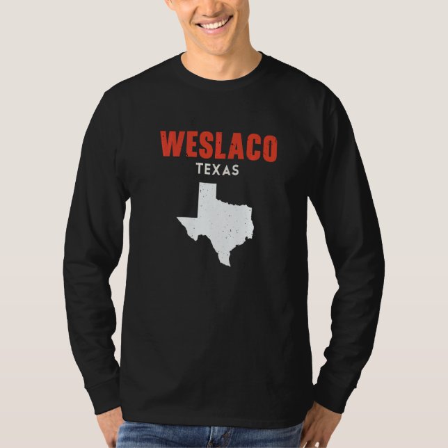Camiseta Weslaco Texas USA State America Travel Texan (Frente)