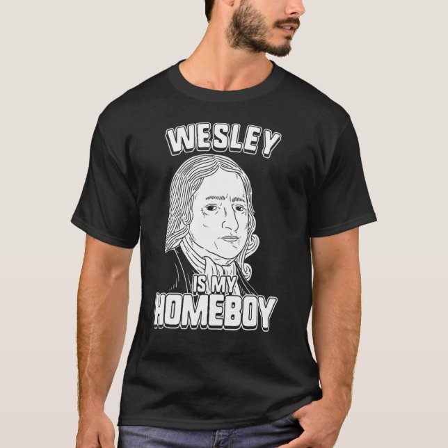 Camiseta Wesley é meu camarada  John Wesley Tee (Frente)
