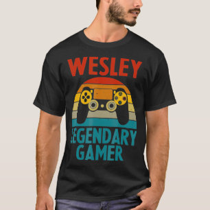 Camiseta WESLEY Gift Name Personalizado Funny Gaming Geek B