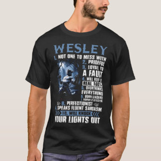 Camiseta wesley não um a sujar com leal pridrful a um fa