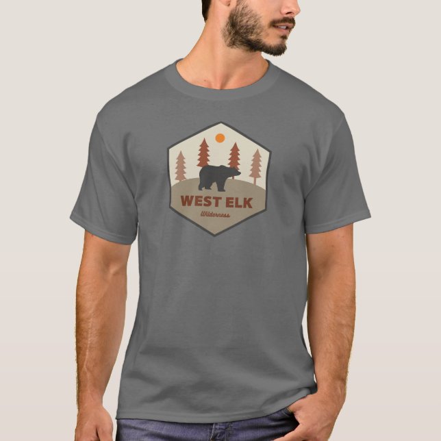 Camiseta West Elk Wilderness Colorado Bear (Frente)