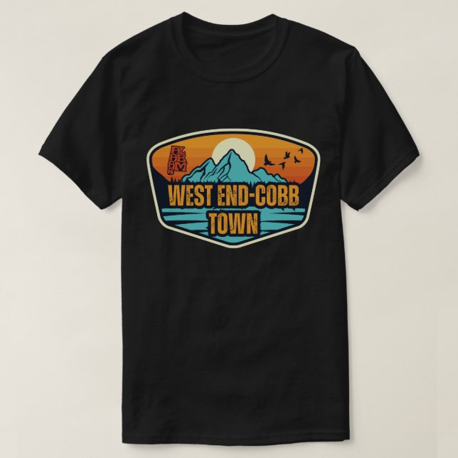 Camiseta West End-Cobb Town, Alabama (Frente do Design)
