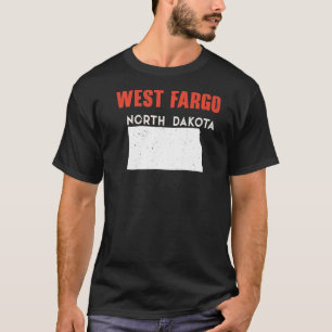 Camiseta West Fargo North Dakota EUA State America Viagem