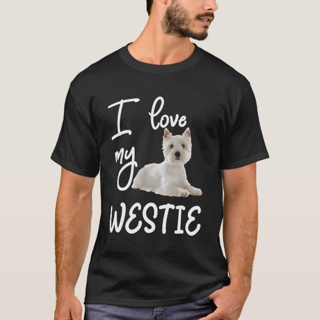 Camiseta West Highland Terrier I Love My Westie (Frente)