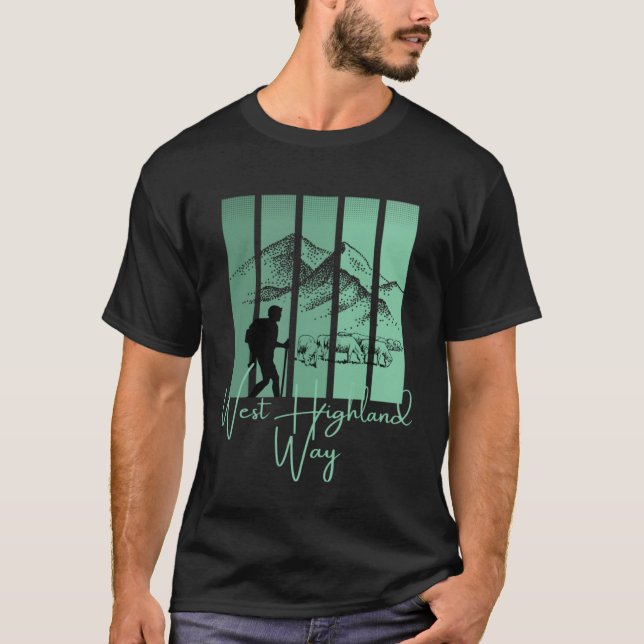 Camiseta West Highland Way Scotland Edinburgh Aberdeen Loch (Frente)