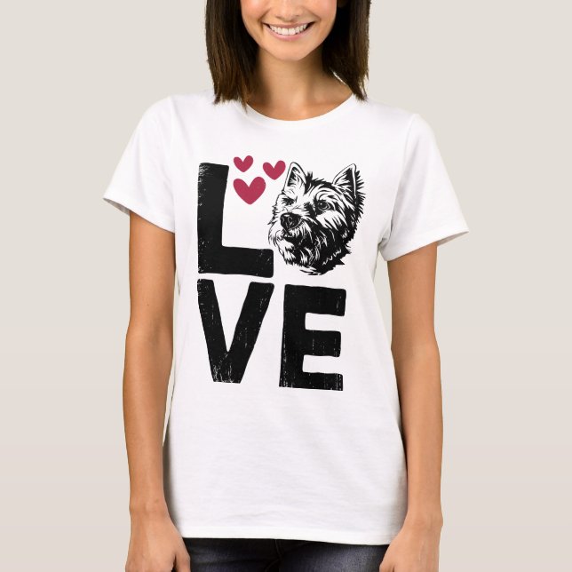 Camiseta West Highland White Terrier – Cute Westie Dog Love (Frente)