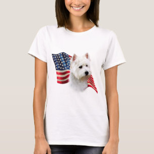 Camiseta West Highland White Terrier Flag