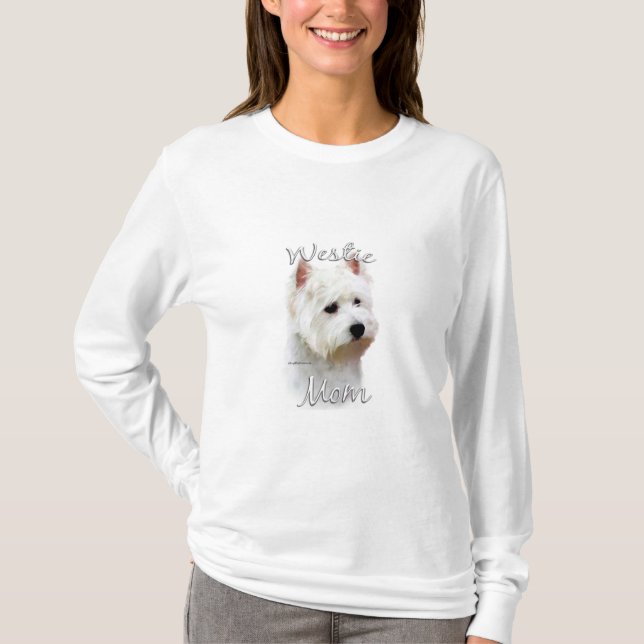 Camiseta West Highland White Terrier Mãe 2 (Frente)