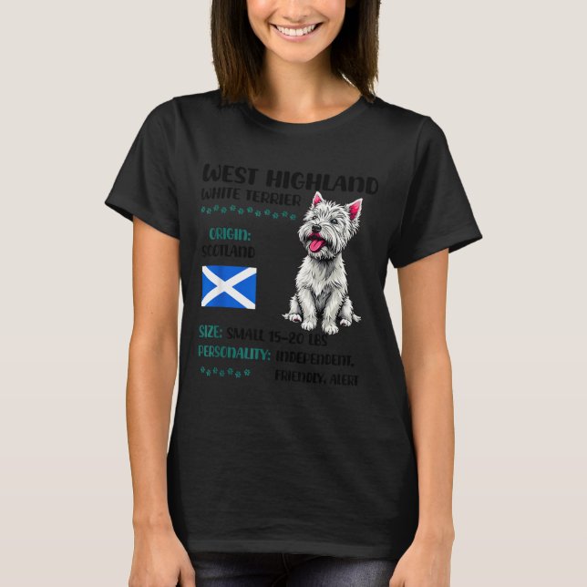 Camiseta West Highland White Terrier Origin Funny Westie Do (Frente)