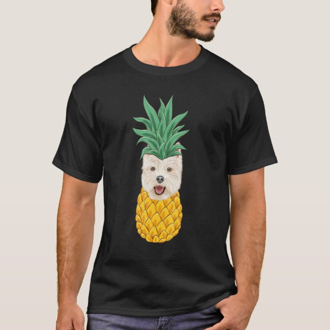 Camiseta West Highland White Terrier Pineapple Dog (Frente)