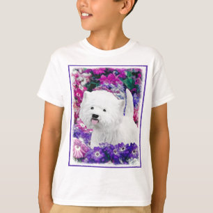 Camiseta West Highland White Terrier Pintando Arte Canina