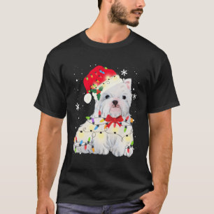 Camiseta West Highland White Terrier Westie Cachorro Natal