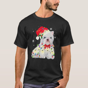 Camiseta West Highland White Terrier Westie Cachorro Natal 