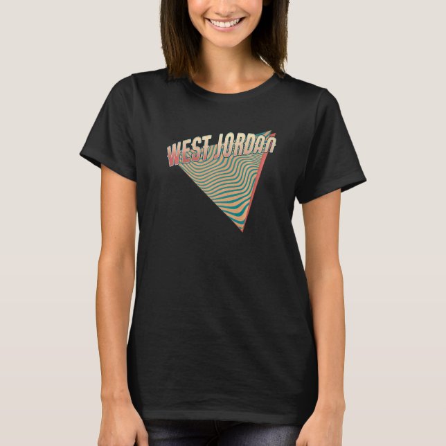 Camiseta West Jordan Utah Throwback Retro (Frente)