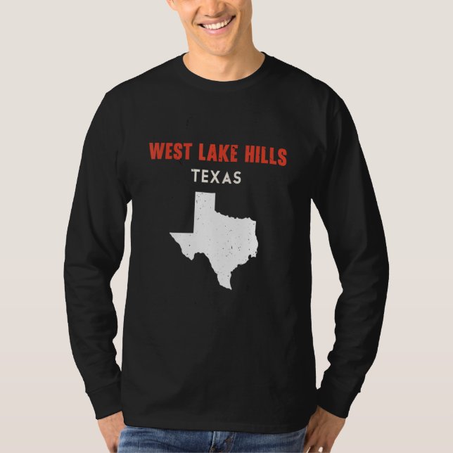 Camiseta West Lake Hills Texas USA State America Travel Tex (Frente)