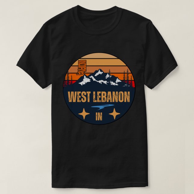 Camiseta West Lebanon, Indiana (Frente do Design)