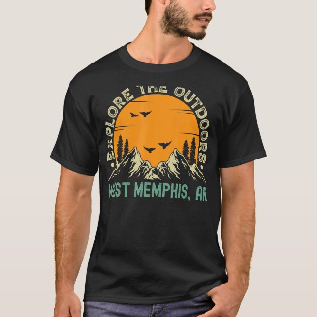 Camiseta West Memphis Arkansas Explora O Exterior (Frente)