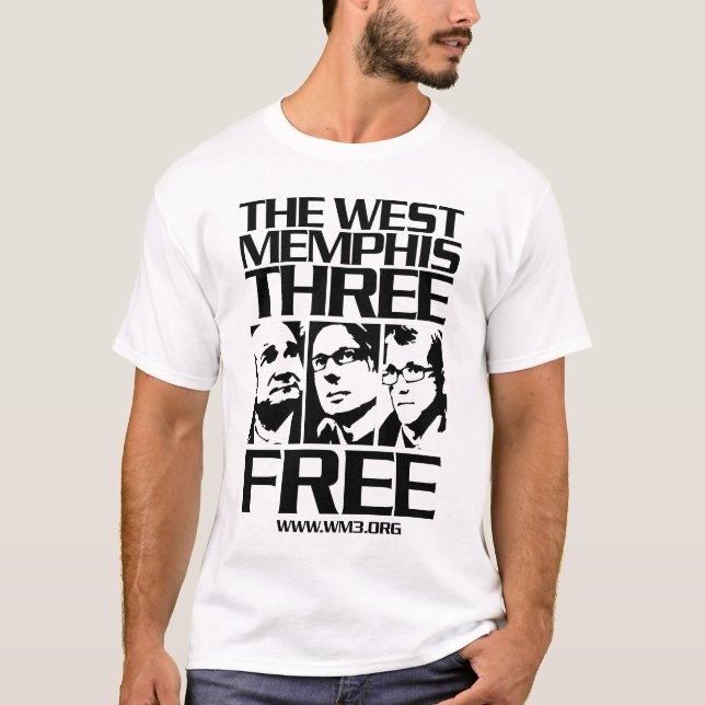 Camiseta West Memphis Três. Gratuito. Clara (Frente)