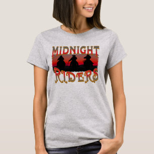 Camiseta West Midnight Riders Cowboy Em Cavalos Ao Sol