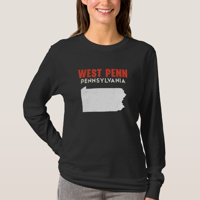 Camiseta West Penn Pennsylvania USA State America Travel (Frente)