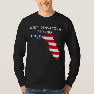 Camiseta West Pensacola Florida EUA State America Viagem Fl